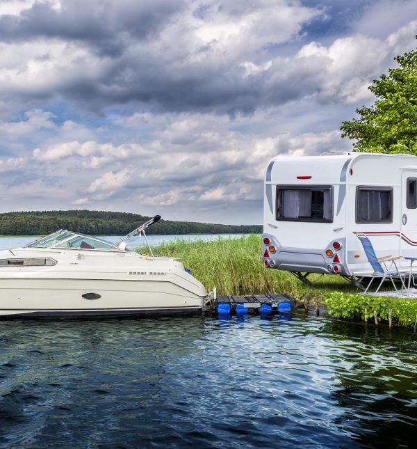 Holidays in summer at the lake, Germany